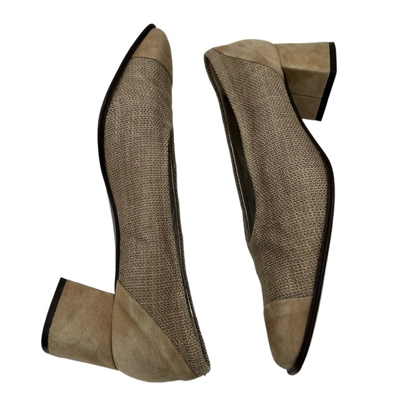 Joan & David Women's Low Block Heel Suede & - Picture 6 of 12